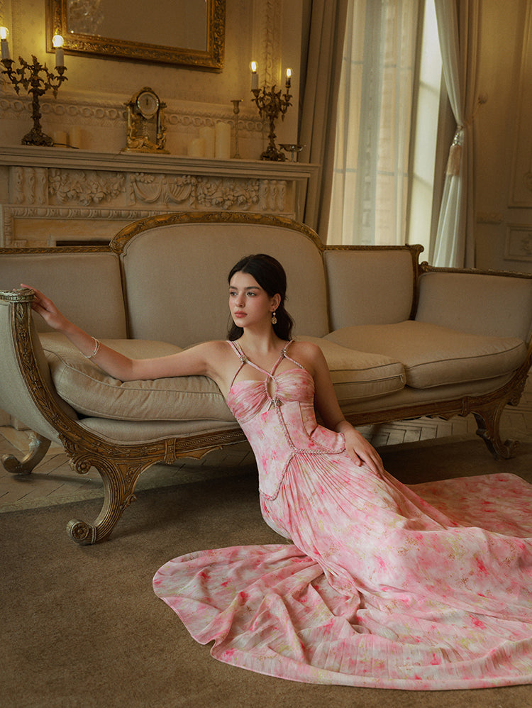 Enchanted Petal Waltz Dress