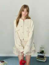Ribbon Ballet Zip-up Hoodie