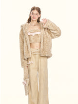 Milky Leopard Cloud Jacket