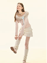 Blue Frost Whispers Knit Top