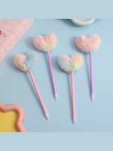 Heart-shaped Plush Pens