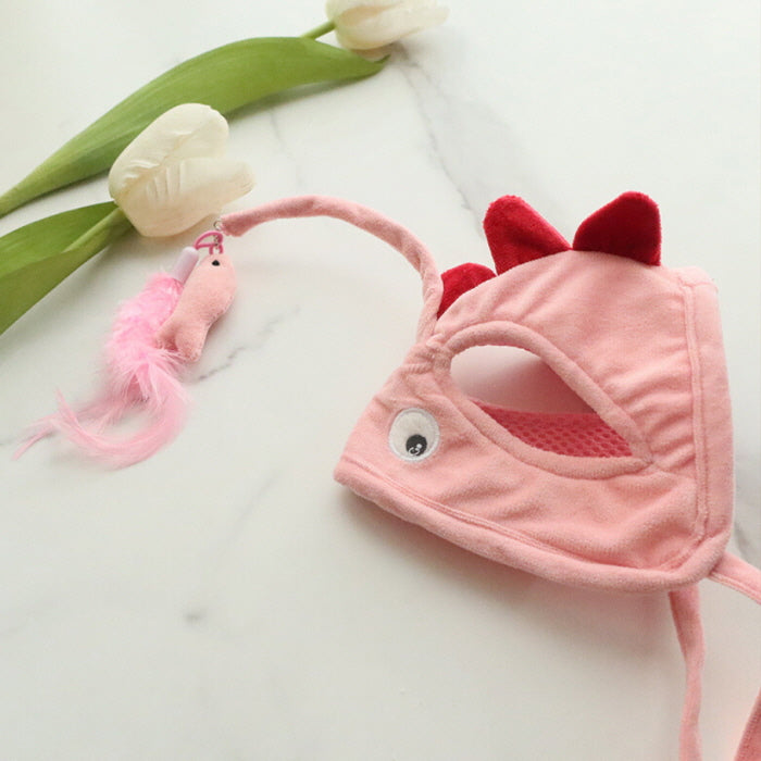 Cat Headband, Pink Fish Teasing Cat Hat