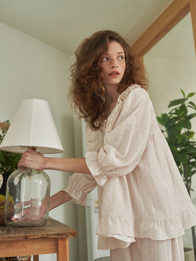 Frill Bloom Pajama Set