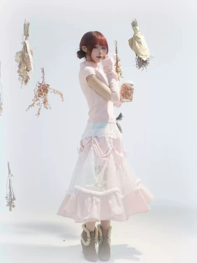 Frosty Blossom Knit Set