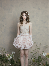 Dreamy Ruffled Organza Mini Dress