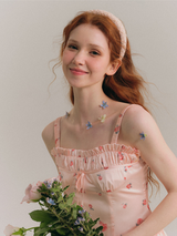 Ethereal Rosebud Tiered Dress