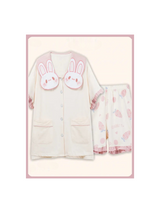 Cute Bunny Schoolgirl Pajamas