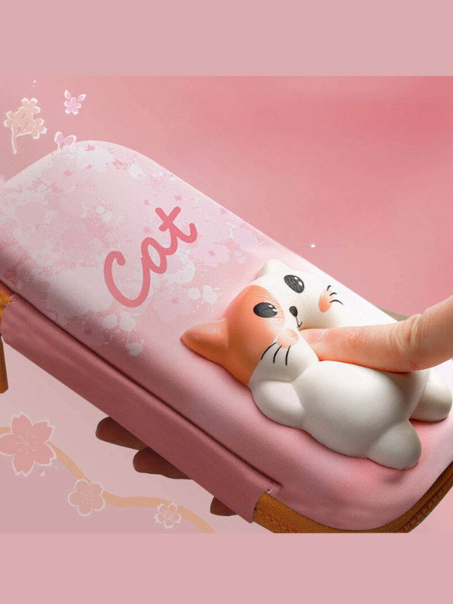 Kawaii Pet Cat Rabbit Pencil Case