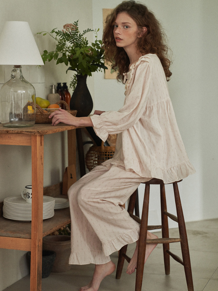 Frill Bloom Pajama Set