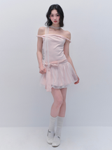 Rosé Ruffle Fairy Dress
