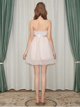 Blush Petal Ruffle Dress