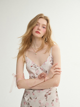 Roseblush Vine Slip Dress