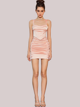 Misty Satin Corset Dress