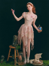 Ethereal Rose Petal Fairy Dress