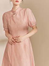 Blush Blossom Cheongsam Dress