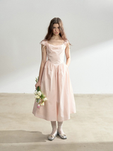 Blush Waltz Ribbon Dress