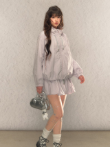 Balloon Breeze Windbreaker Jacket & Skirt-Pants Set