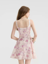Whispering Peony Mini Dress