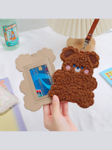 Plush Card Holder Luggage Bag Tag