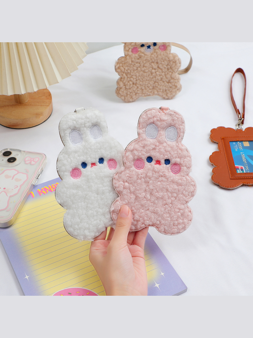 Plush Card Holder Luggage Bag Tag