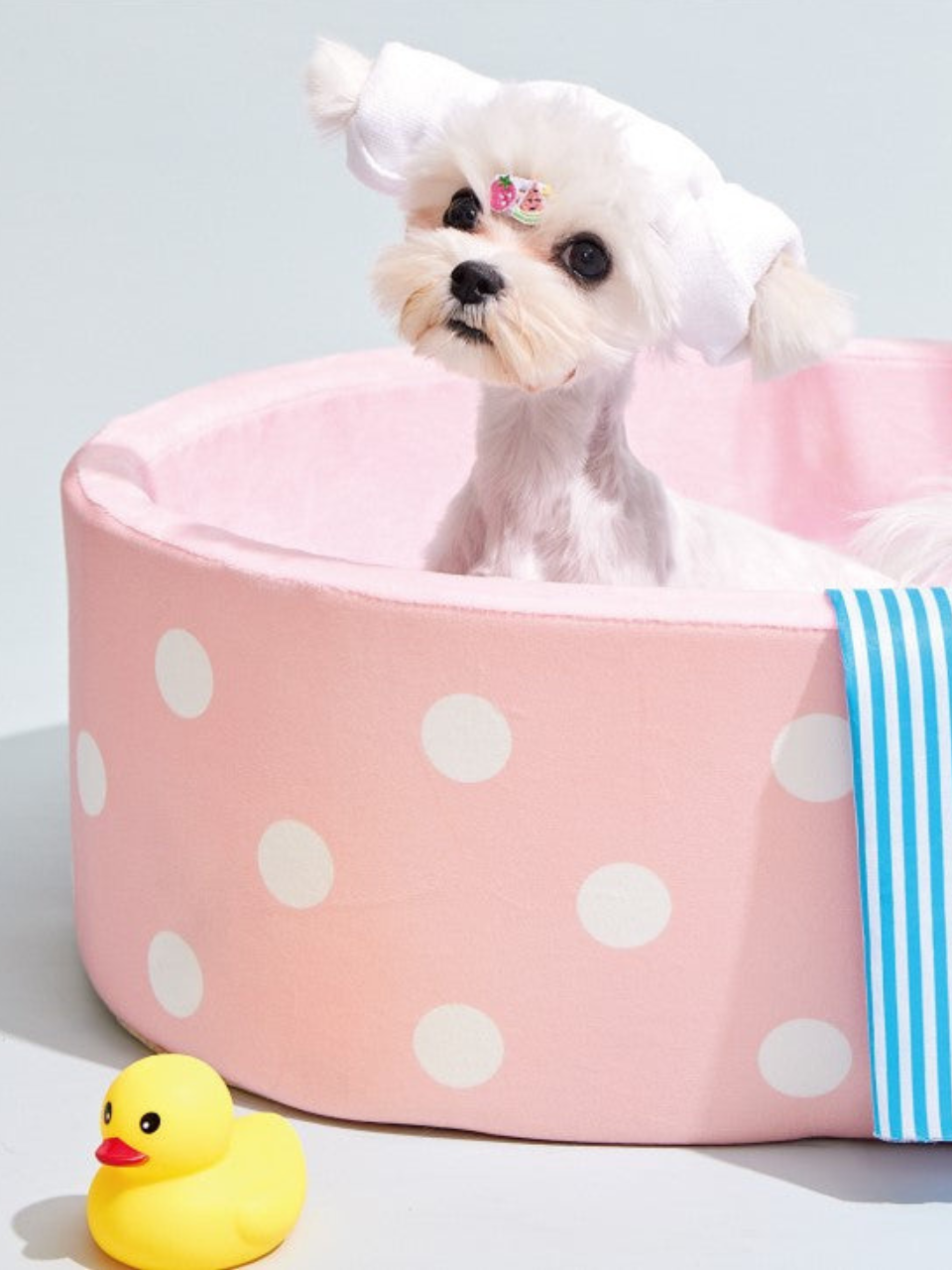 Soft Plush Pink Bathtub Shower Pet Cats Dogs Beds House