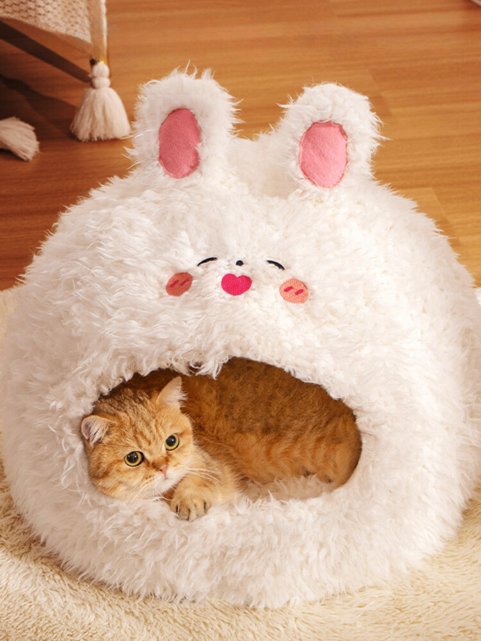 Smile Bunny Pet Cats Dogs Beds Mat House