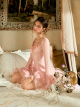 Rosy Waltz Long Sleeve Dress