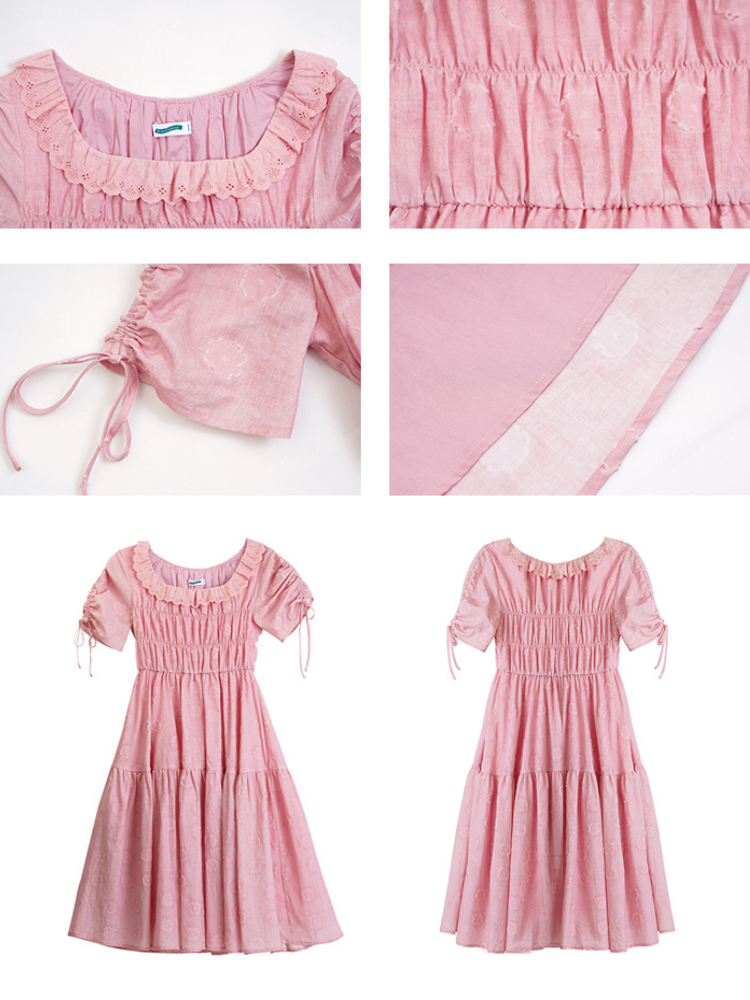 Peony Bloom Tiered Dress