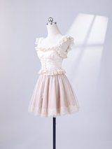 Romantic Swan Corset Two-Piece Set