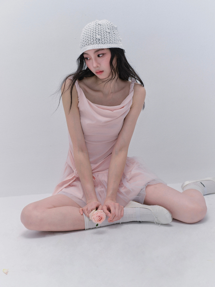 Rosé Ruffle Fairy Dress