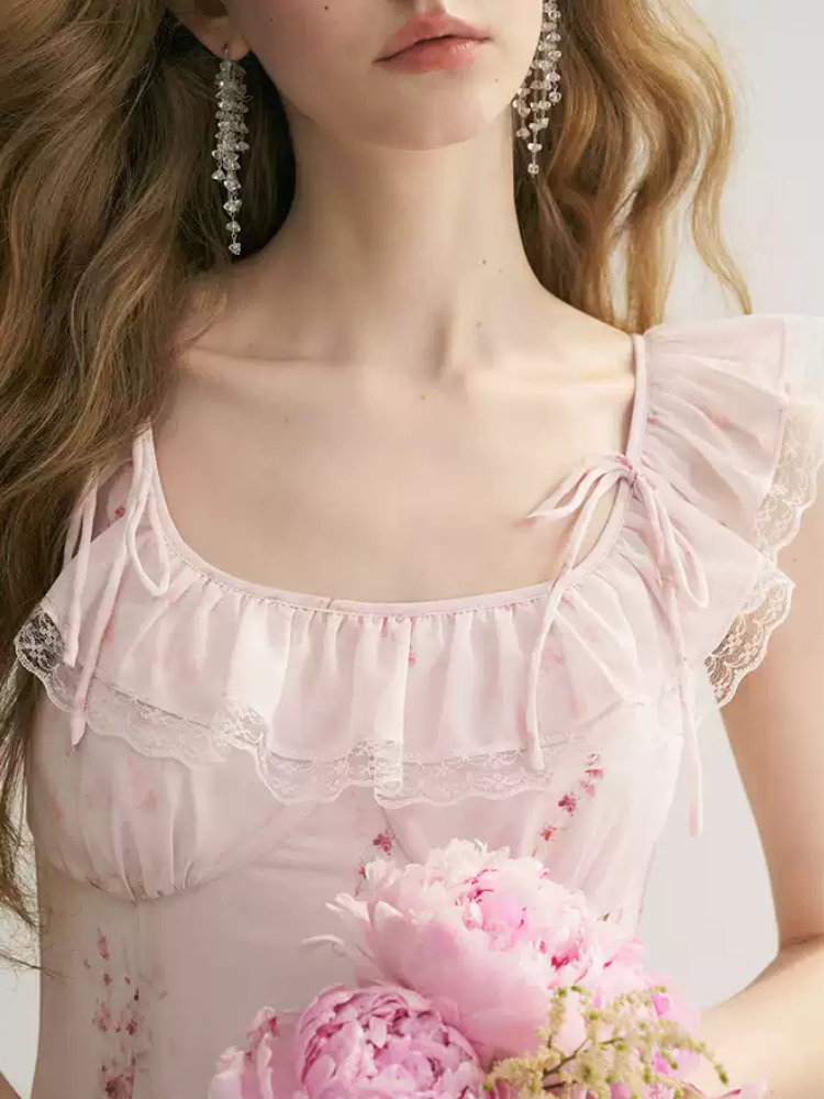Whispering Petals Maxi Dress