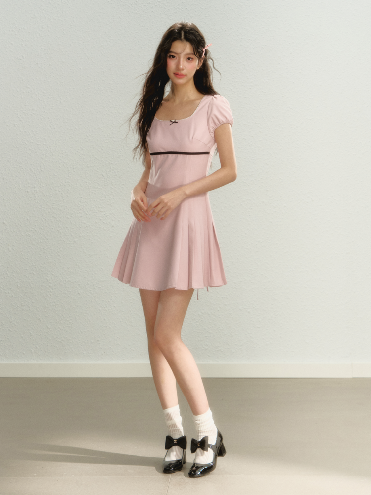 Petite Bow Puff Dress