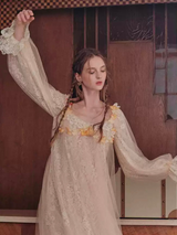 Sunset Tangerine Lace Dress