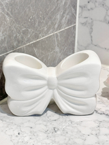 Bow Elegance Ceramic Toothbrush Holder