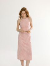 Fleur Mist Halter Dress
