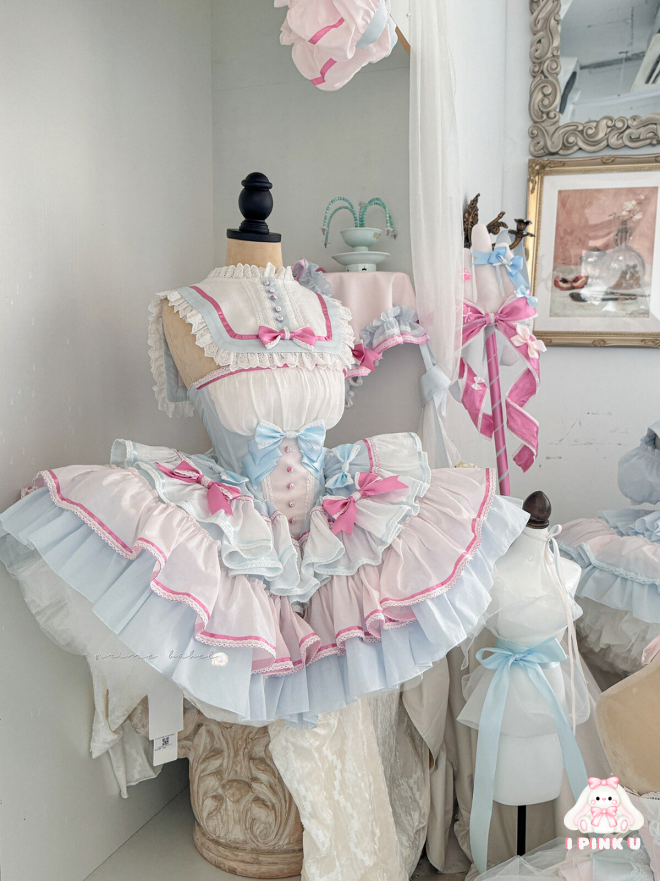 Little Chef Lady Blue Pink Lolita Dress