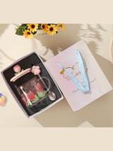 Tulips Flower Mug Cup Spoon  Gift Box Set