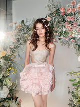 Dreamy Ruffled Organza Mini Dress