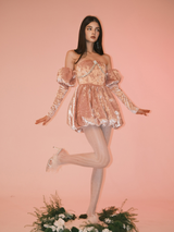 Rose Velvet Dress