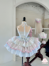 Little Chef Lady Blue Pink Lolita Dress