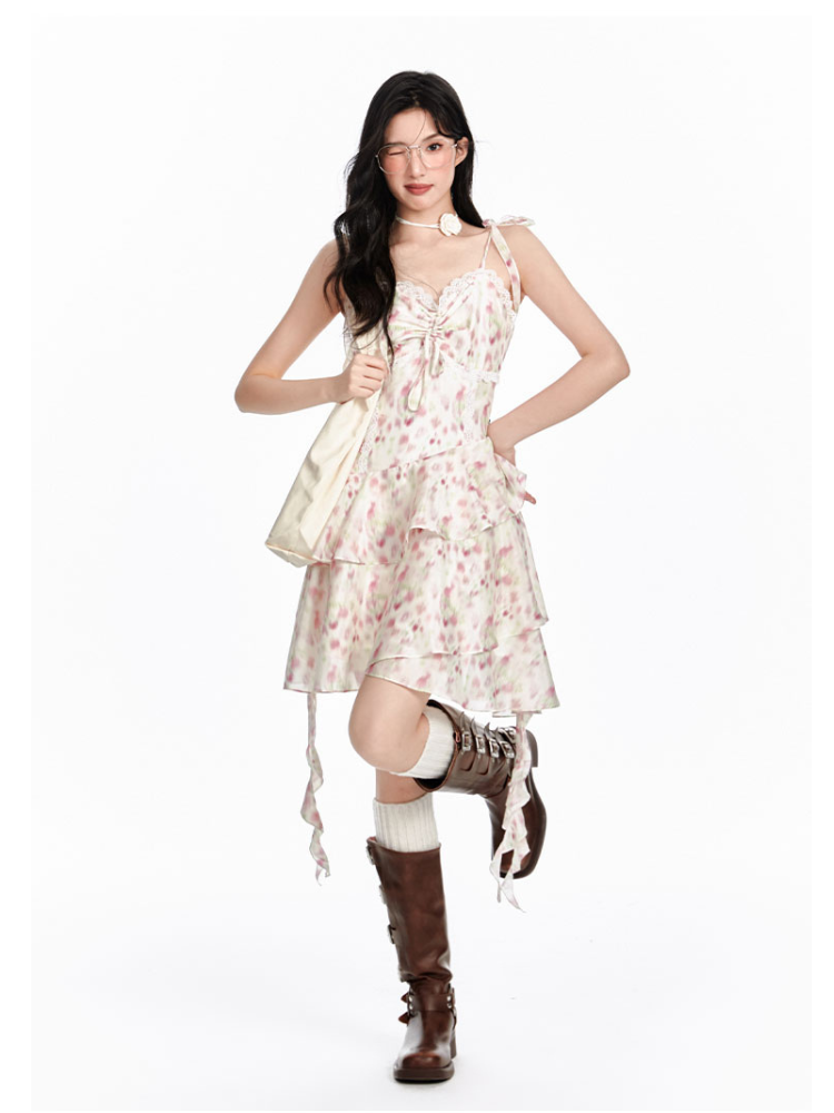 Rosalie Lace Ruffle Dress