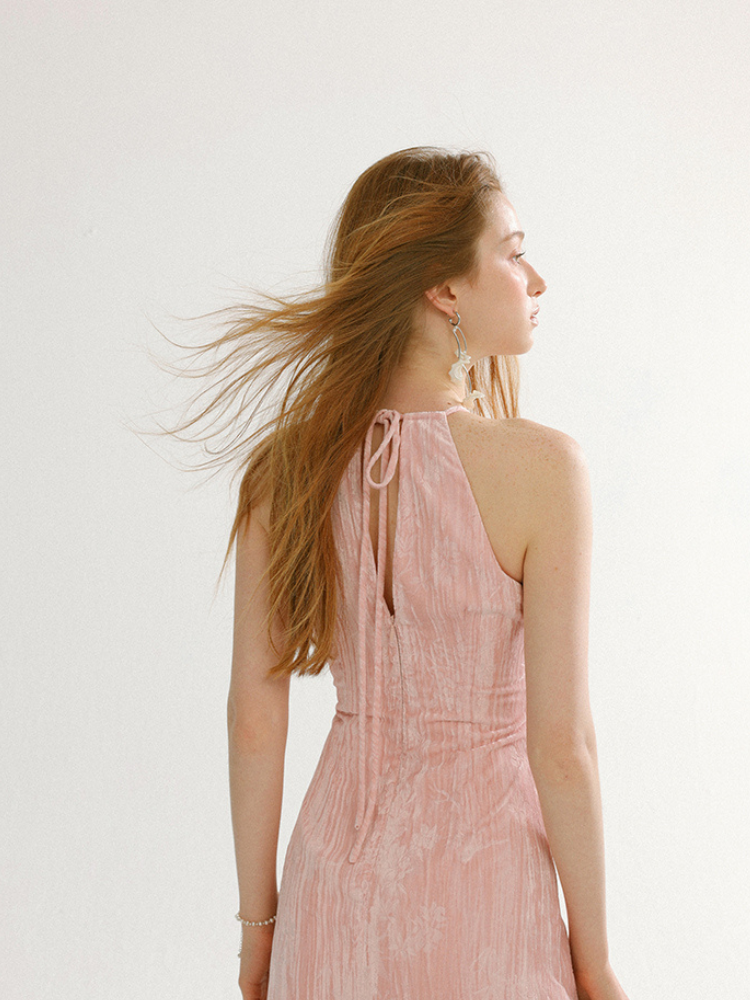 Fleur Mist Halter Dress