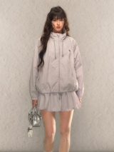 Balloon Breeze Windbreaker Jacket & Skirt-Pants Set