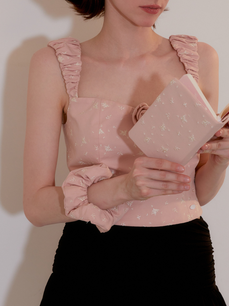 Blush Petal Whisper Scrunchie