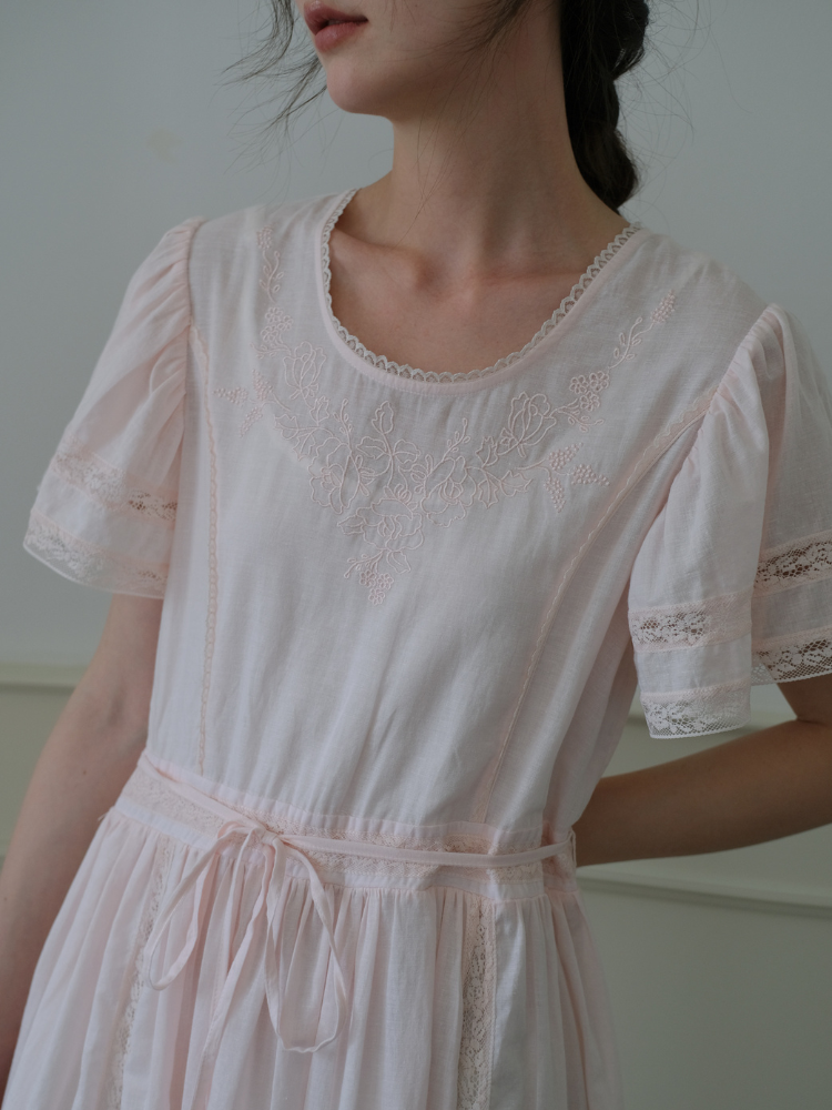 Blush Morning Waltz Dress