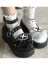 Sweetheart Gothic Lolita Y2k Punk Platform Shoes