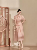 Blush Blossom Cheongsam Dress