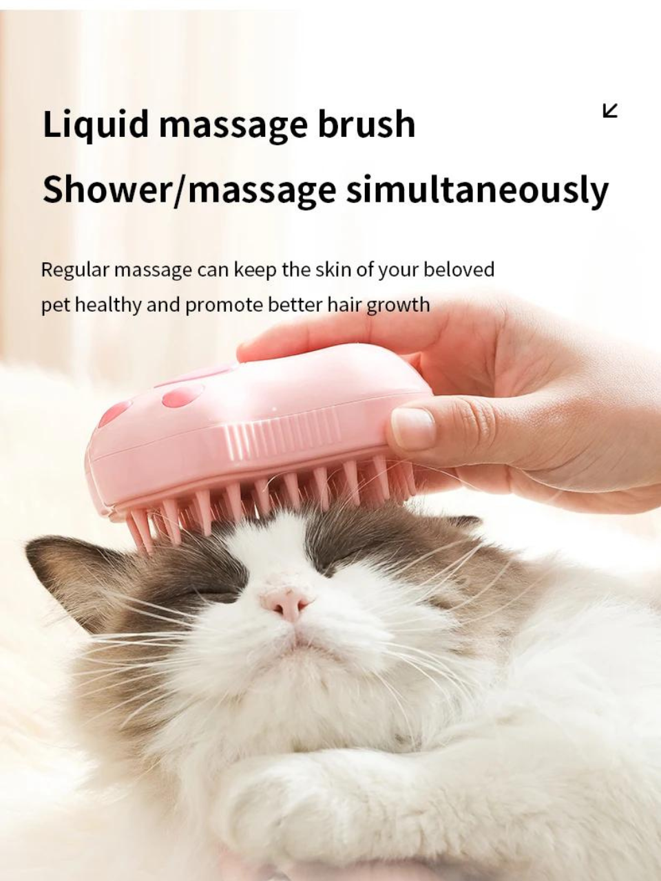 Pet Cat Dog Steam Hair Massage Comb