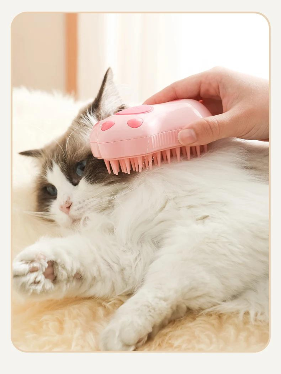 Pet Cat Dog Steam Hair Massage Comb