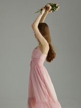 Celestial Rose Chiffon Dress
